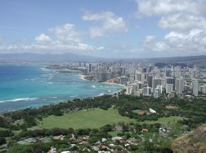 Honolulu Hawaii from Diamond Head